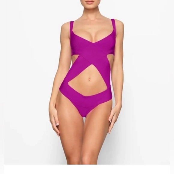 NWT Skims Knit Swim Bandage Monokini 3X - Picture 2 of 8